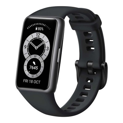 HUAWEI Band 6, 1,47 Zoll FULLVIEW OLED-Display, 96 Trainingsmodi, Graphit Black