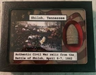 Civil War Bullet Relic from Battle of Shiloh TN with Display Case & Hologram COA
