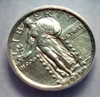 1919 P STANDING LIBERTY QUARTER ANACS AU50 ++ SCARCE LAMINATION ERROR