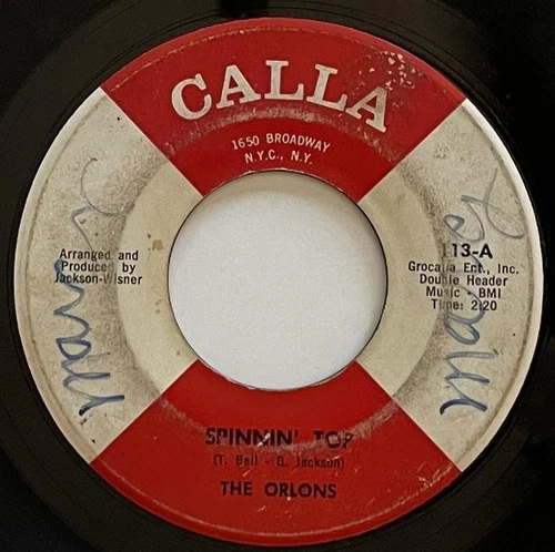 The Orlons Spinnin' Top / Anyone Who Had A Heart 45 rpm Calla Northern Soul vg-