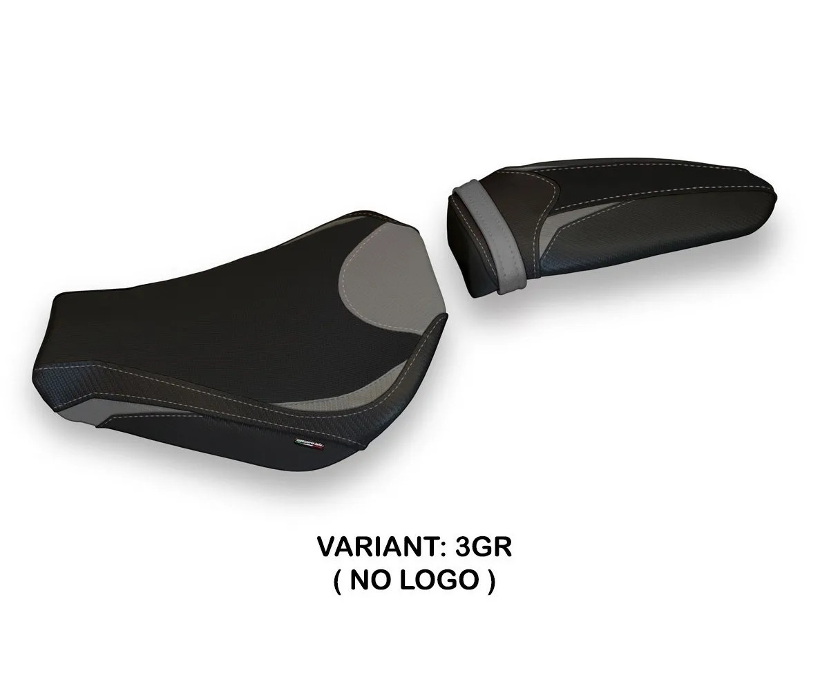 Seat saddle cover Tirana 1 Gray (GR) TPZ Italia for MV AGUSTA F3 2012 > 2022 ra