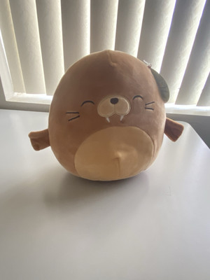 Squishmallows Bruce The Brown Walrus 13'' Plush Toy NWT Never Used Or Played With