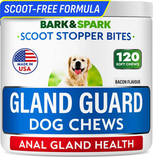Dog Anal Gland Treatment Chews - Analgland Support Supplement - Stop Scoot  Red