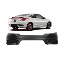 Bumper Cover For 2016-2020 Honda Civic 04715-TBG-A00ZZ Primed Rear