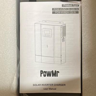PowMr POW-HVM3.2H-24V-N & POW-HVM2H-12V-N Solar Charger/Inverter