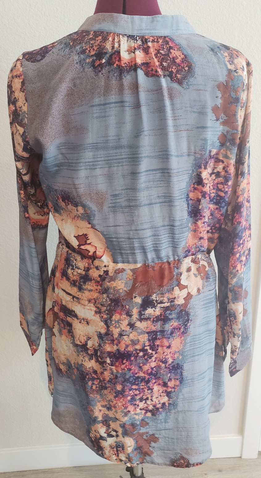 Piperlime Collection 100% Silk Drawstring Shirt D… - image 4