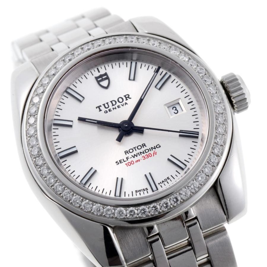TUDOR Classic Date 22020 Automatic Diamond Silver Dial Bracelet Women's Watch