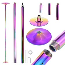 Dance Pole Spinning Static 45mm Dancing Stripper Pole Kit Adjustable for Fitness