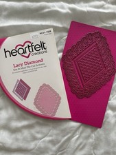 Heartfelt Creations LACY DIAMOND Craft Dies. Pre-owned HCD1-7228