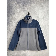 Columbia Sportswear Kids Youth Full Zip Fleece Blue Gray Jacket Size XS