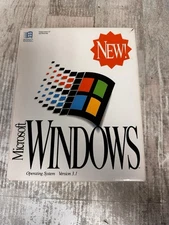 Microsoft Windows Operating System Version 3.1 Big Box 3.5 Disk 1992 Complete