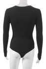 For Love & Lemons Womens Black Long Sleeve Bodysuit Round Neck Size S — photo 3