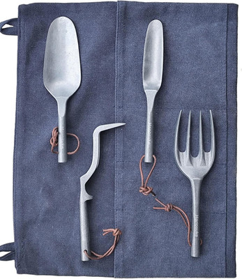 Heavy Duty Garden Tools Set with Elegant Design, 4-Piece Zinc Alloy Kit Includes