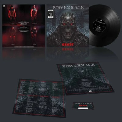 POWERRAGE - Beast (LIM. 300 BLACK LP*CAN METAL*EX -  EXCITER*RICCI*BELANGER)