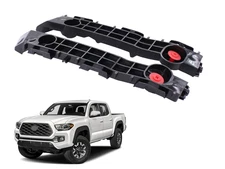 Pair For 2016-2020 Toyota Tacoma Bumper Bracket Front Steel Retainer Black