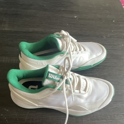 Wilson White Green Low Top Lace Up Men's Athletic Sneaker Solid 2023