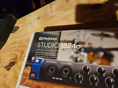 Presonus Studio 1824c ultra high-def USB compatible rack mount audio interface.