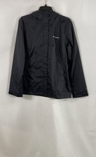 Columbia Women's Switchback II Rain Jacket Black Hooded Mesh Lined Sz L