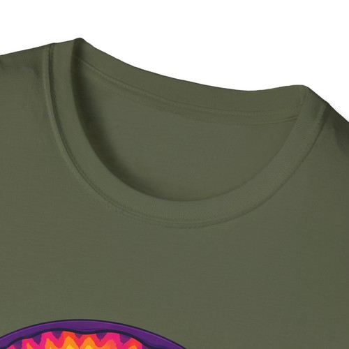 Tie Dye Mushroom Psychedelic Trippy Retro Hippie Natur Unisex Softstyle T-Shirt - Bild 22 von 112