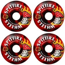 Spitfire Skateboard Wheels 56mm F4 Shroom Bighead Classic Full 99A Black/Red Sw