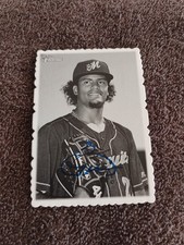 2018 Topps Heritage Deckle Edge Genesis Cabrera Montgomery Biscuits MILB #12