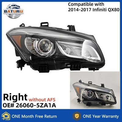 For 2014-2017 Infiniti QX80 LED Headlight Right Passenger Side W/O AFS NEW