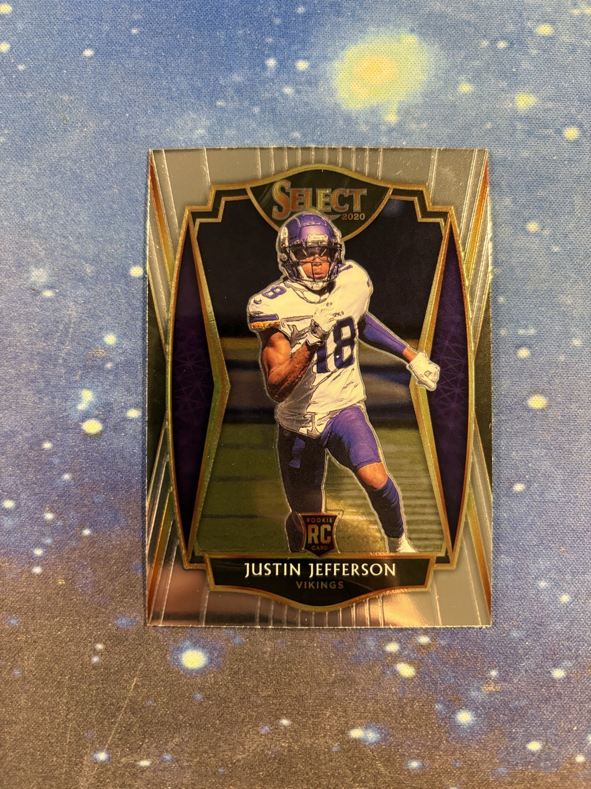 Justin Jefferson Rookie Card #161 2020 Panini Select Premier Level RC Vikings