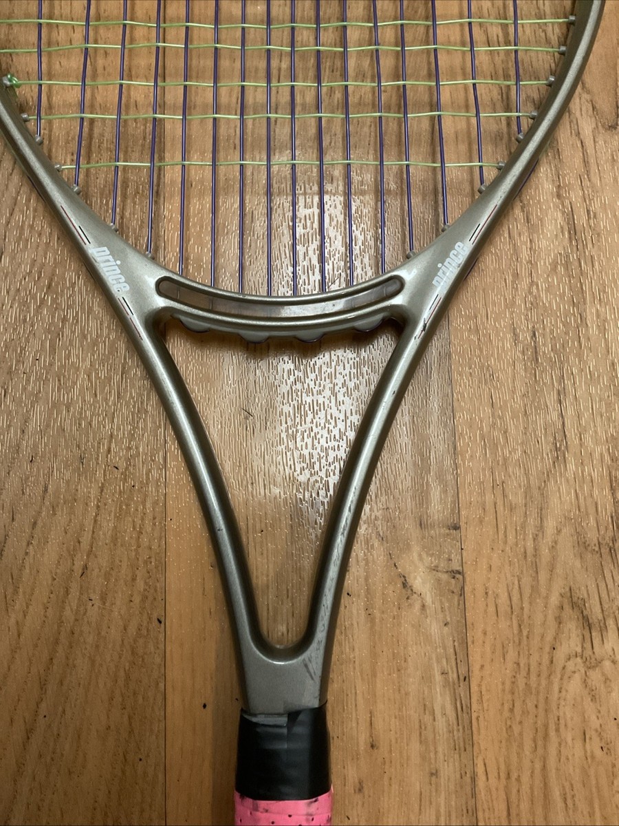 Sac De Raquette De Tennis Vintage Prince CTS Lightning 110 – Beige/doré, état Correct