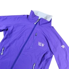Mountain Hardwear Women's S Purple Full Zip Lightweight Jacket Outdoor Hiking 