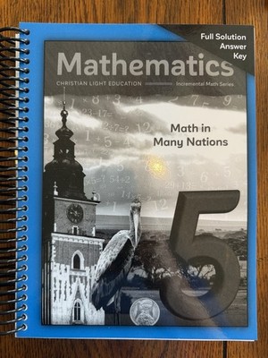 CLE Mathematics 5 Full Solution Answer Key