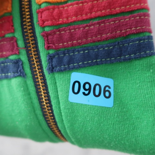 Aviator Nation 5 Stripe Hoodie Green Full Zip Up Kids Size 12 - Picture 12 of 12
