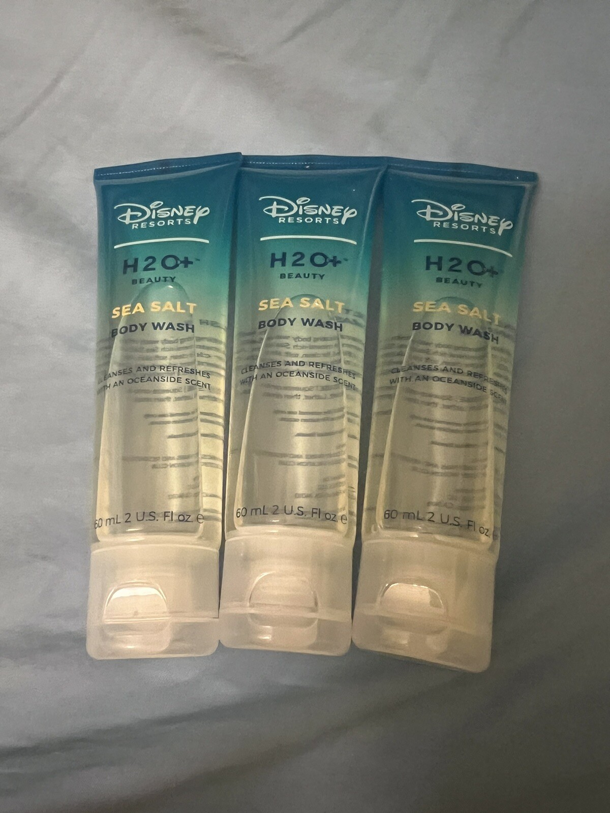 Disney Resort H20 Sea Salt Body Wash Oceanside Scent Quantity 3 New 2oz