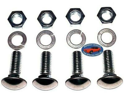 Front Rear Buper Bolts Kit Capped Round Head Copatible with Ford 7/16