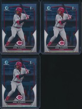 Lot of (3) ARIEL ALMONTE 1st 2023 Bowman Chrome Prospects REDS Rookie Card RC