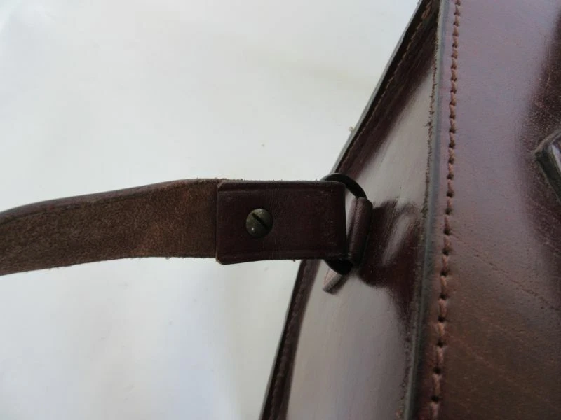 Bolso de Piel Maletín Cuero Vintage Médico Bandolera Patrimonio Nariz Ar - Imagen 4 de 4