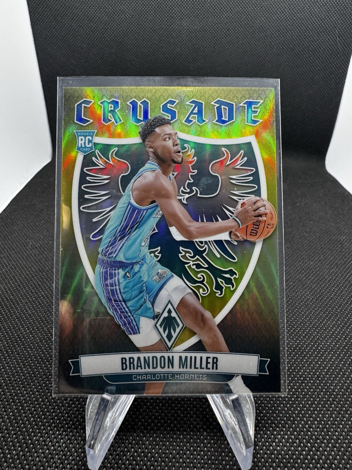 2023-24 Panini Phoenix #18 Brandon Miller Crusade Yellow #'d 13/35 SP C3