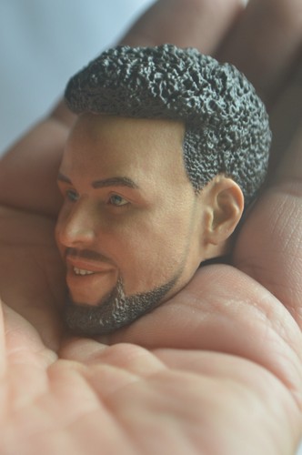1/6 Stephen Curry Smile Head Sculpt for 12" HT PH COO Male Soldier Figure Body - Picture 10 of 19