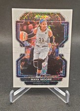 2022 Panini Prizm WNBA #100 Maya Moore White Sparkle Prizm Minnesota Lynx