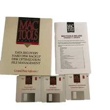 Vintage Mac Tools Deluxe Data Recovery Hard Disk Backup Central Point Software