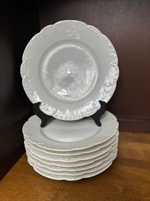 Haviland Limoges China Marseille Pattern White Antique France c. 1890 CHOICE