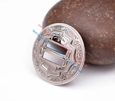 5X Western Bling Sliver Craved Leathercraft Slotted Concho For Saddles 1-1/4"