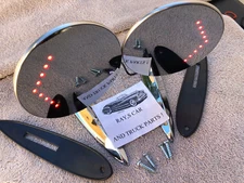 NEW PAIR OF ( L.E.D ) CLASSIC STYLE DOOR / FENDER MIRRORS WITH TURN ARROWS !