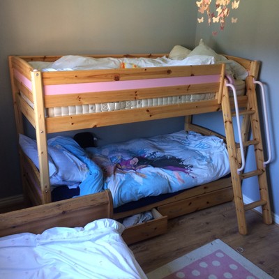 solid pine bunk beds with storage