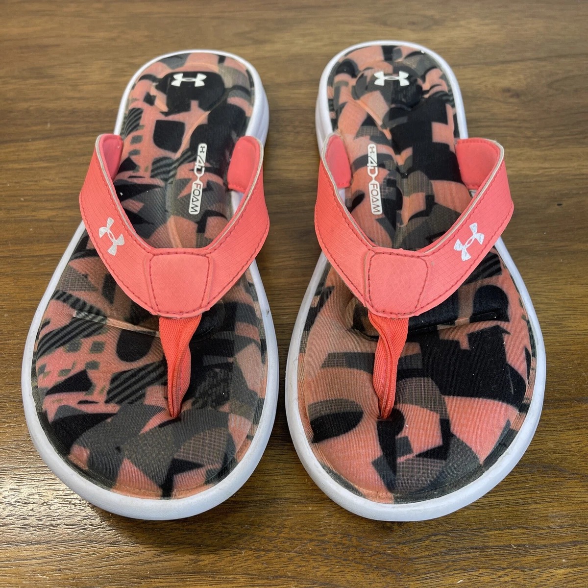 Under armour 4d foam womens flip flops deals