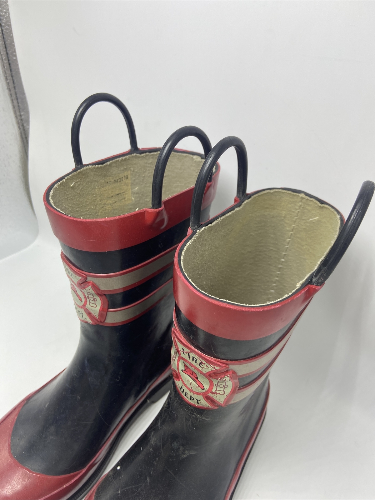 Red Fireman Boots Pre Owned 