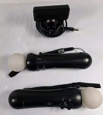 2 Sony PlayStation 4 VR Move Motion Controllers CECH-ZCM2U Camera 