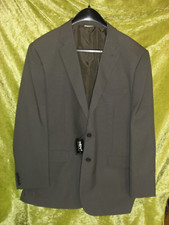 Men + Plus, Sakko in untersetzte Gr. 28, NEU, mittelgrau/meliert, 2 Knopf Sakko