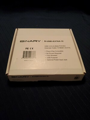 Binary B-USB3-EXTAA-10 Extender Cable 10 Meter/32.8 ft. NEW!!