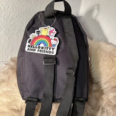 Sanrio Black Mini Backpack with Colorful Character Print NwT s-l400.jpg main image 2