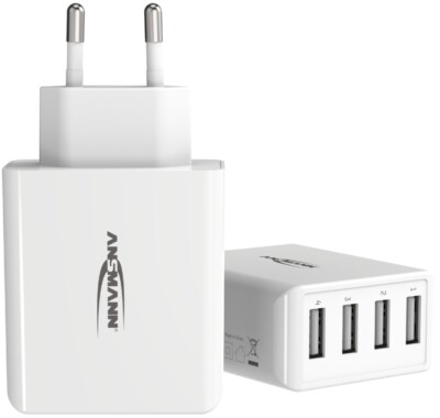 ANSMANN USB-Steckdosenadapter Home Charger HC430, 4x USB-A
